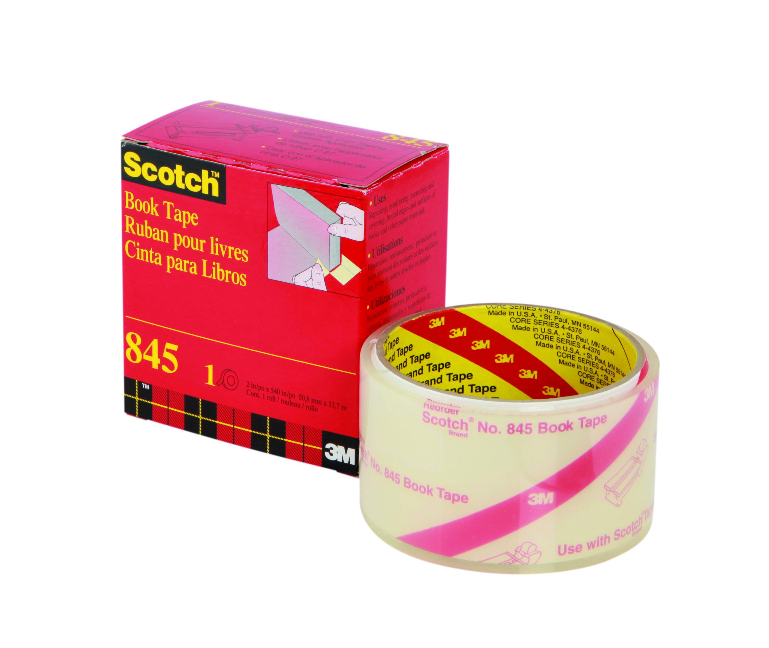 Tape Book Scotch # 845 50mm x 13.7M (FS) - Ziggies Educational Supplies
